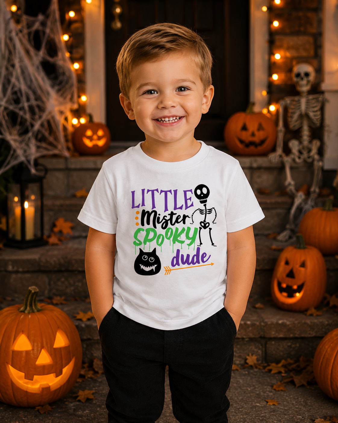 Little Mister Spooly Dude Toddler Tee