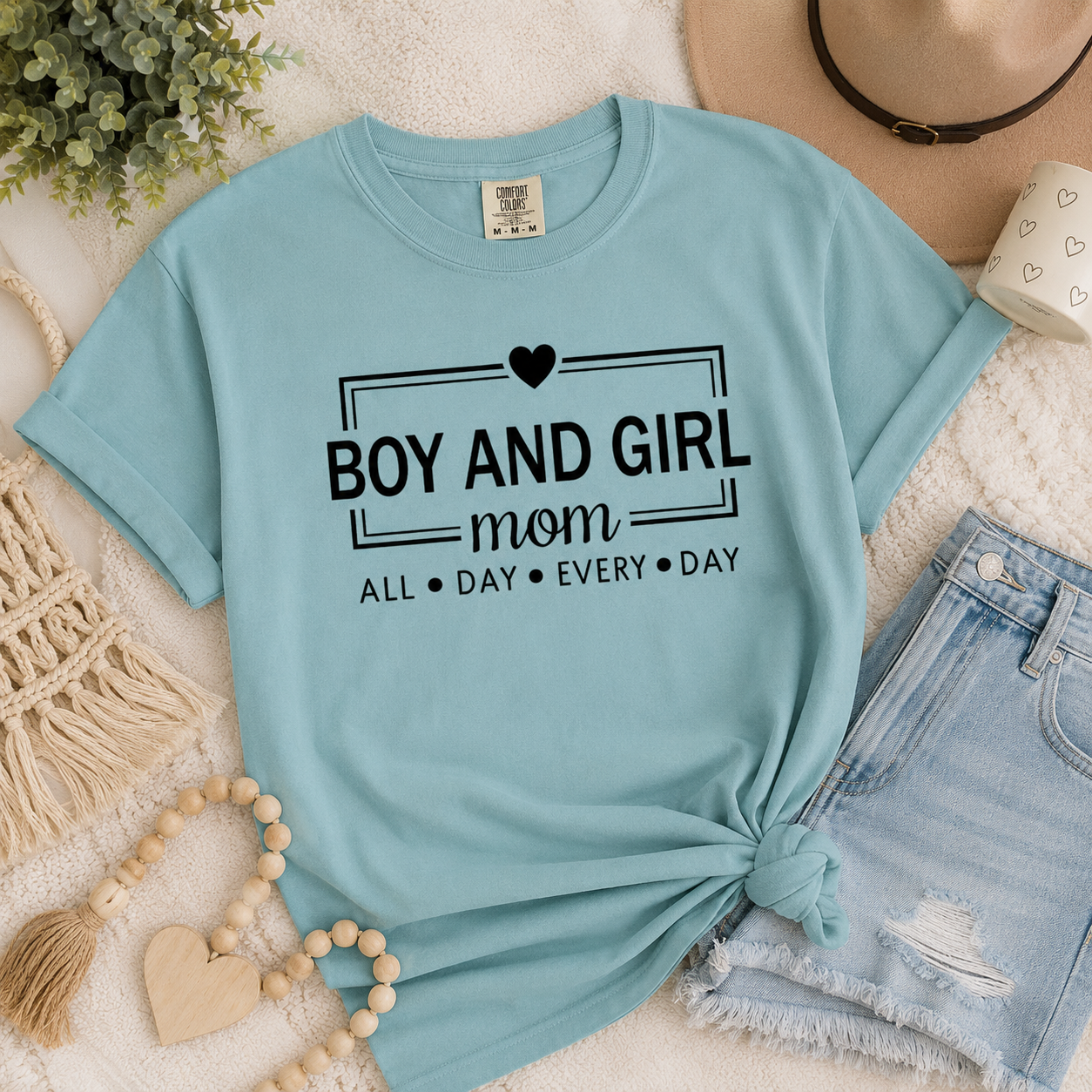 Mom of Both- Tee