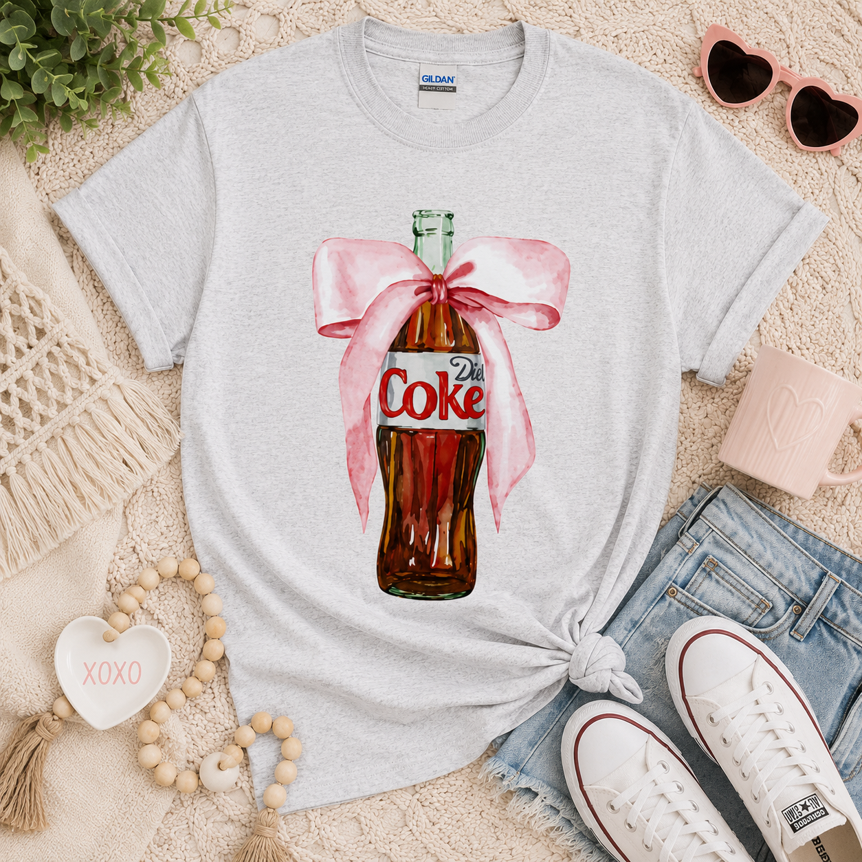 Diet Coke Bow-Sweatshirt/ Tee