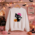 Cute Kitty Pumpkin Halloween Sweatshirt