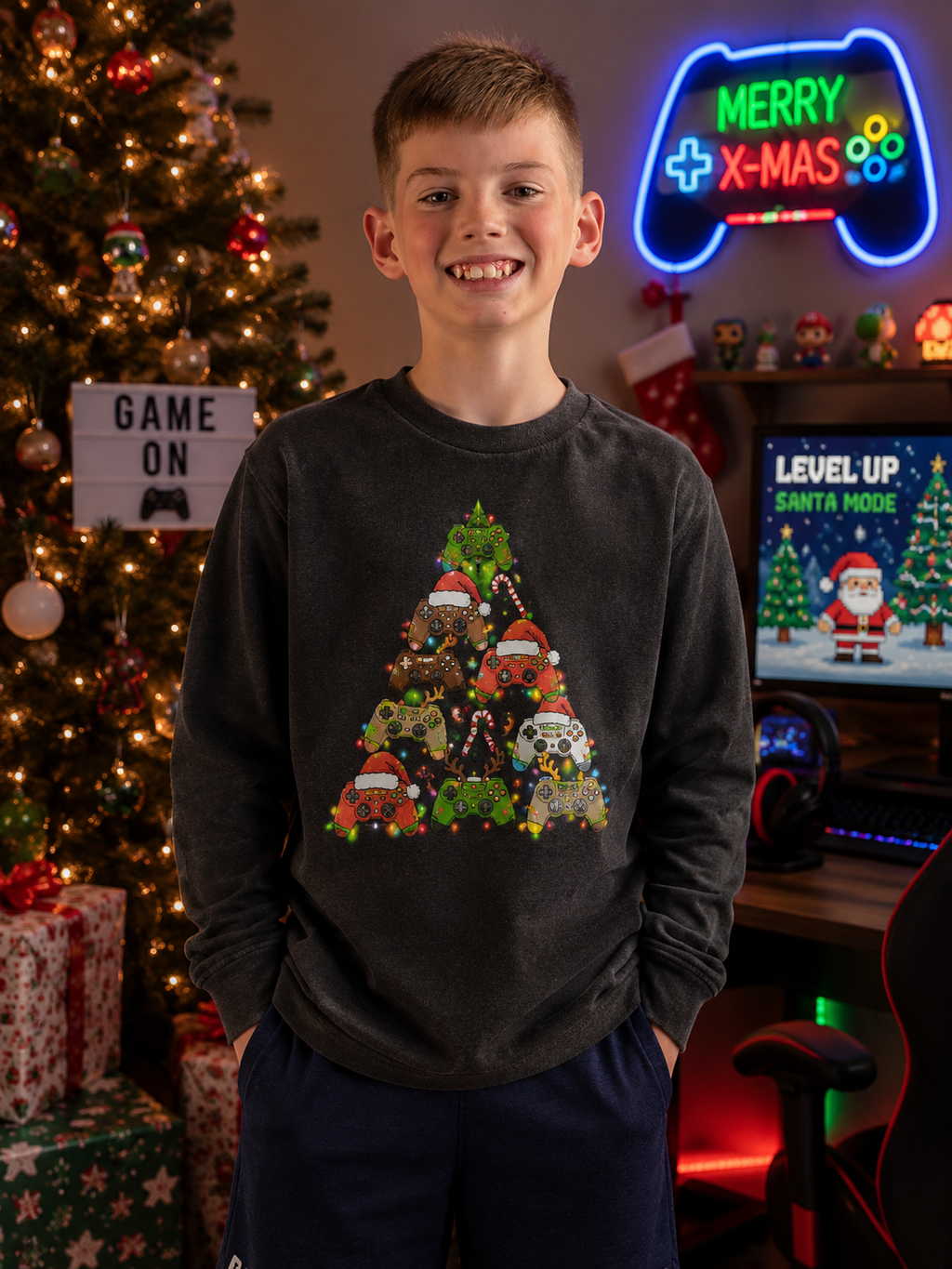Gaming Christmas Tree Sweatshirt