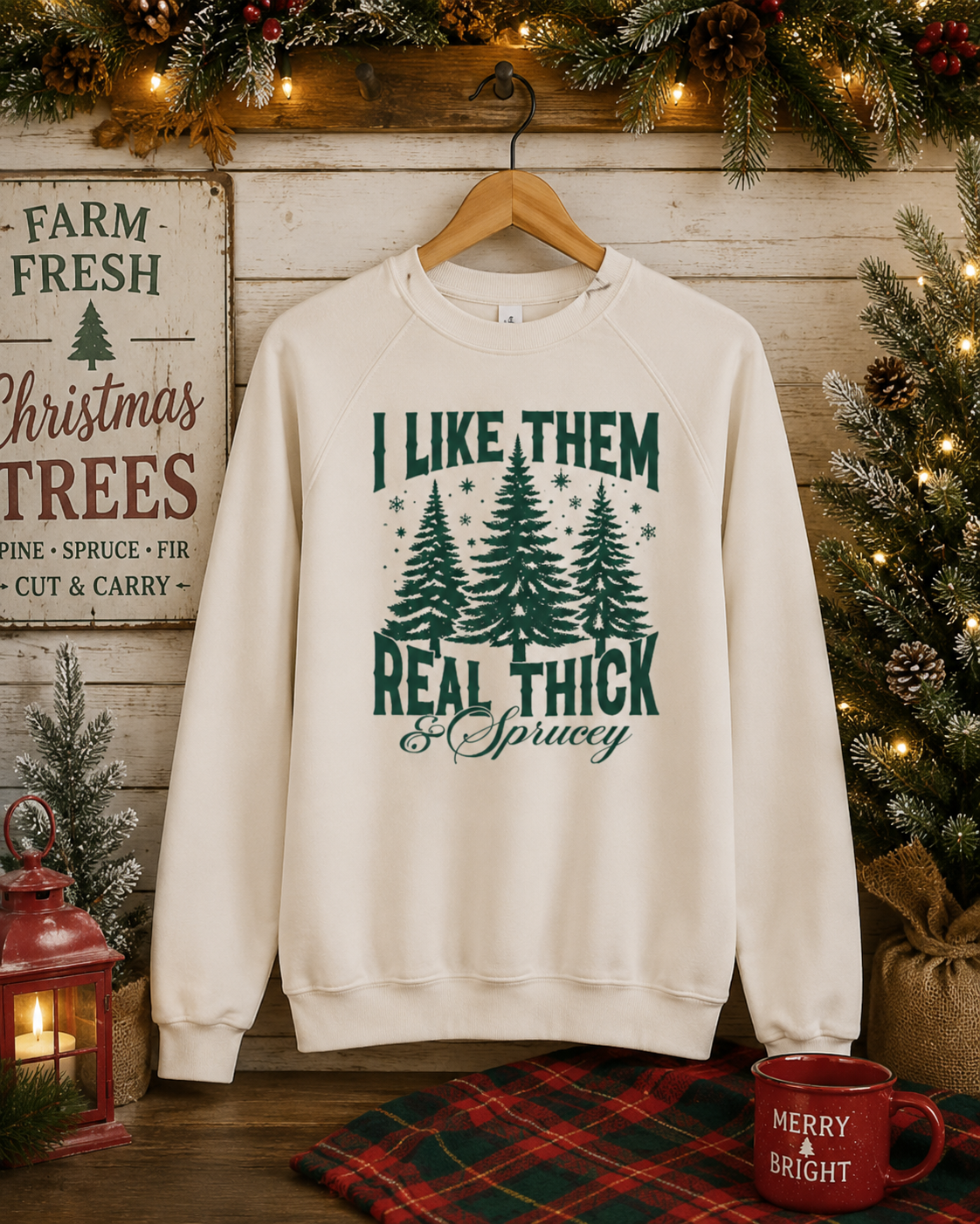 I Like Them Real Thick & Sprucey Sweatshirt