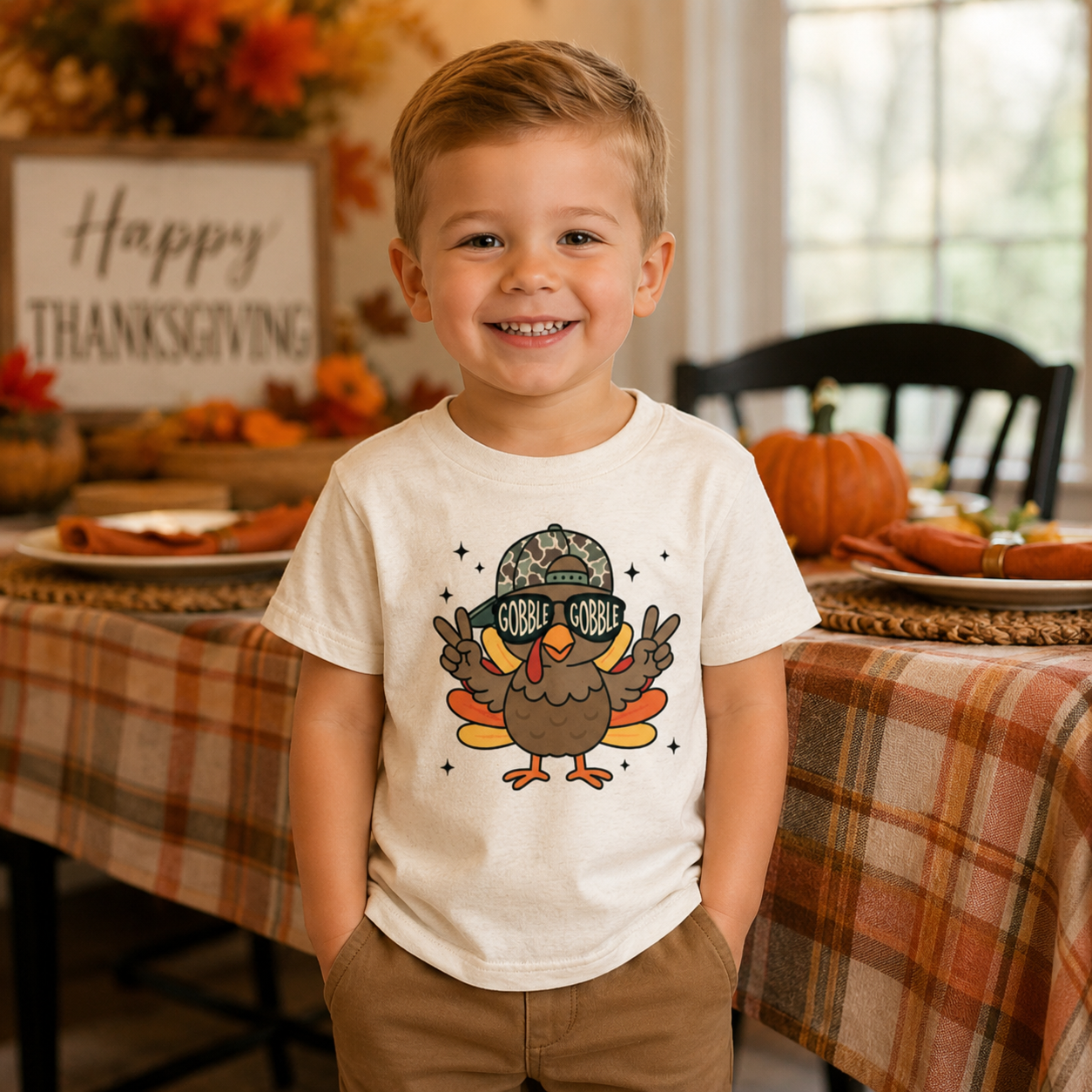 Peace Turkey Toddler Tee