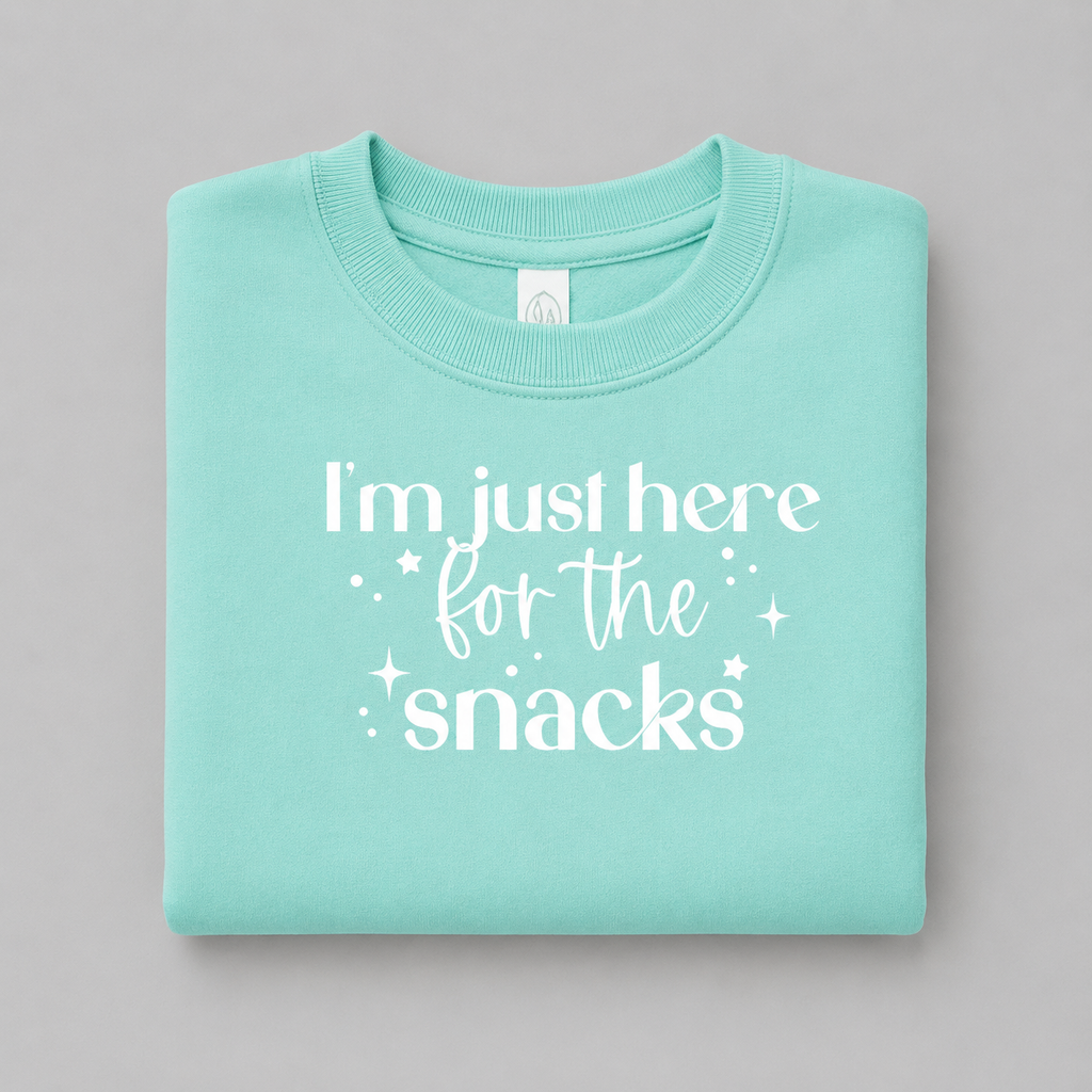 I'm Just Here for the Snacks Sweatshirt-Youth