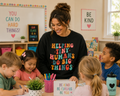 Helping Tiny Humans Do Big Things Crewneck Sweatshirt