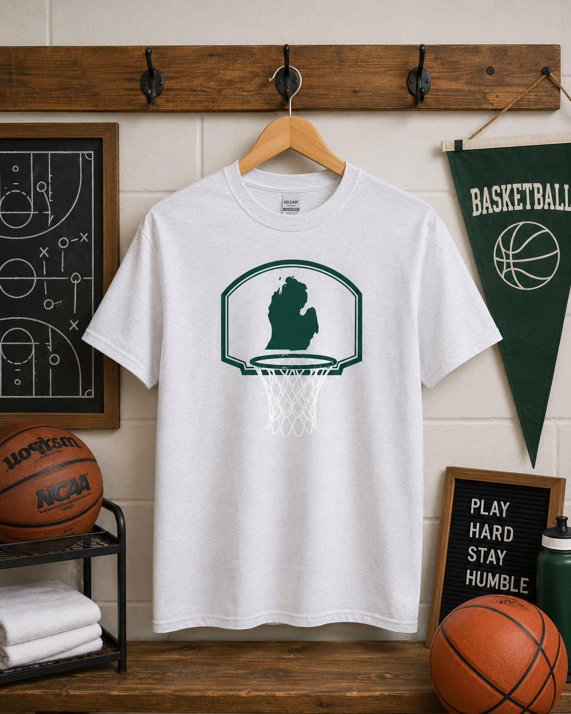 Michigan State Basketball Hoop