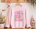 Holly Jolly Cutie Kids Crewneck Sweatshirt