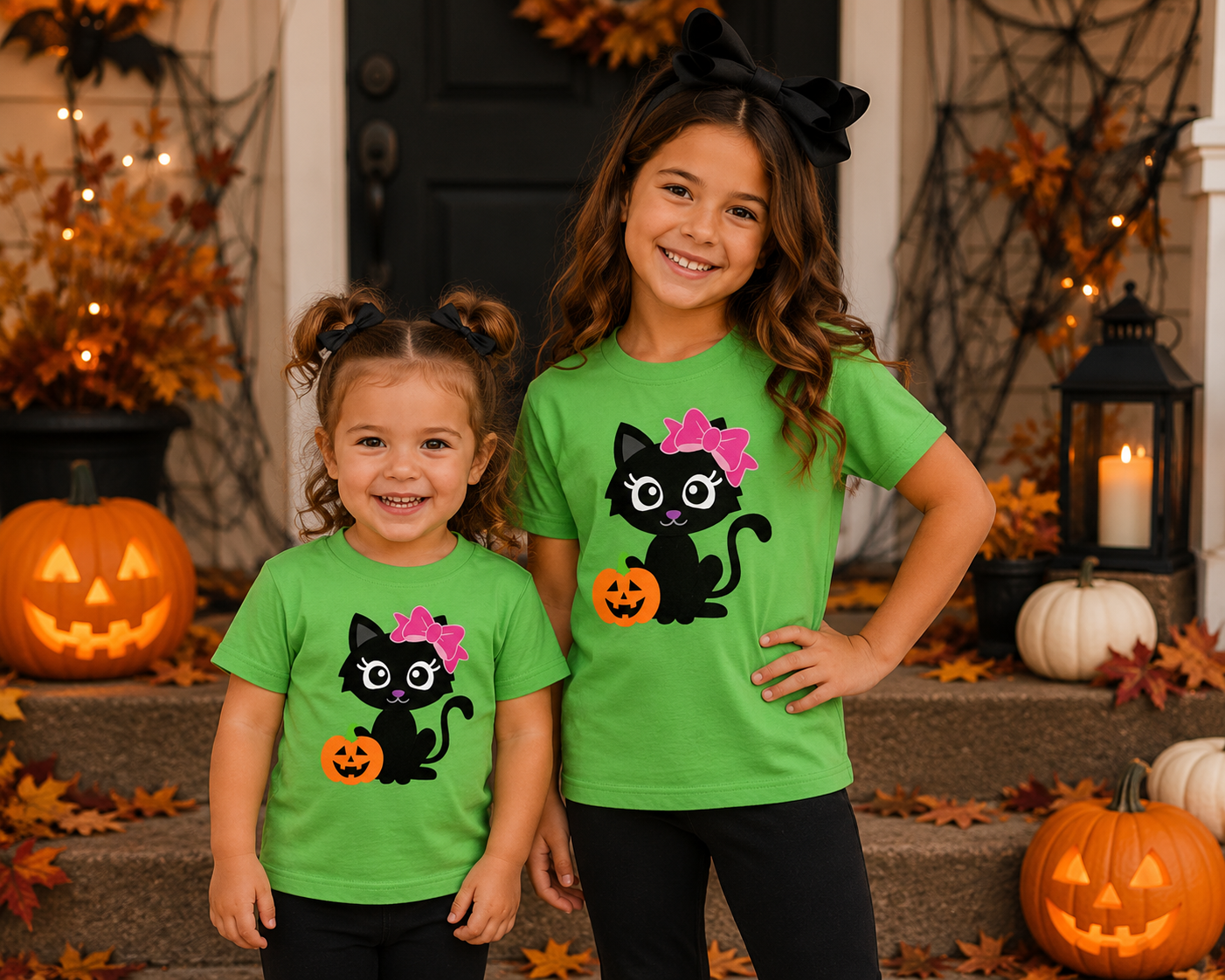 Cute Kitty Pumpkin Halloween Tee