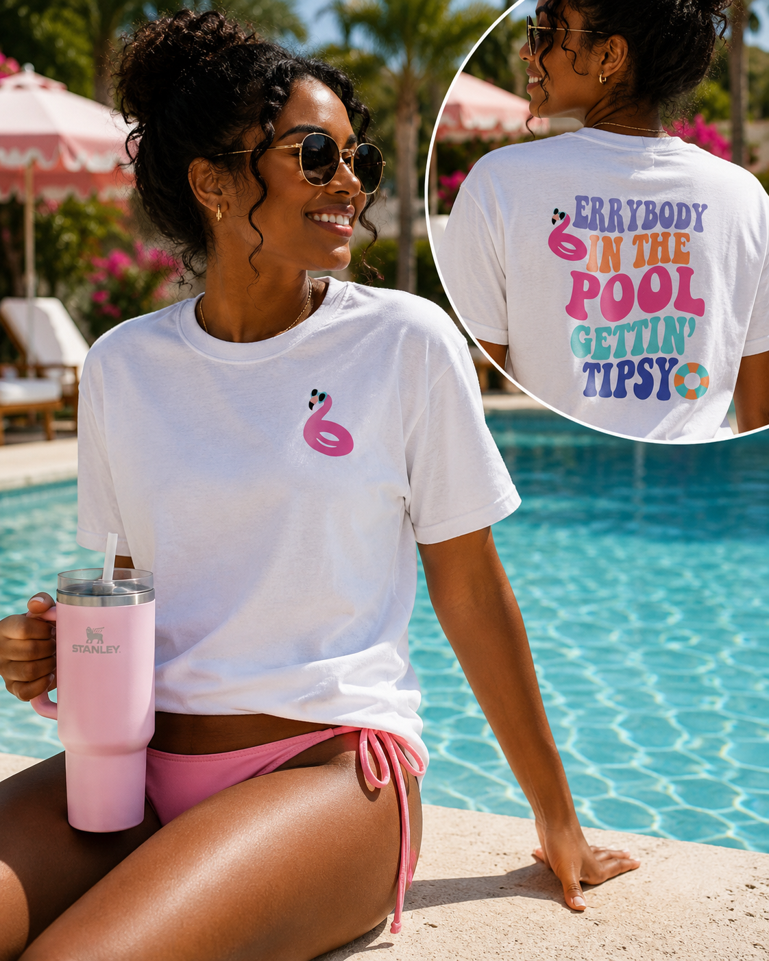 Errbody in the Pool Gettin' Tipsy-Tee
