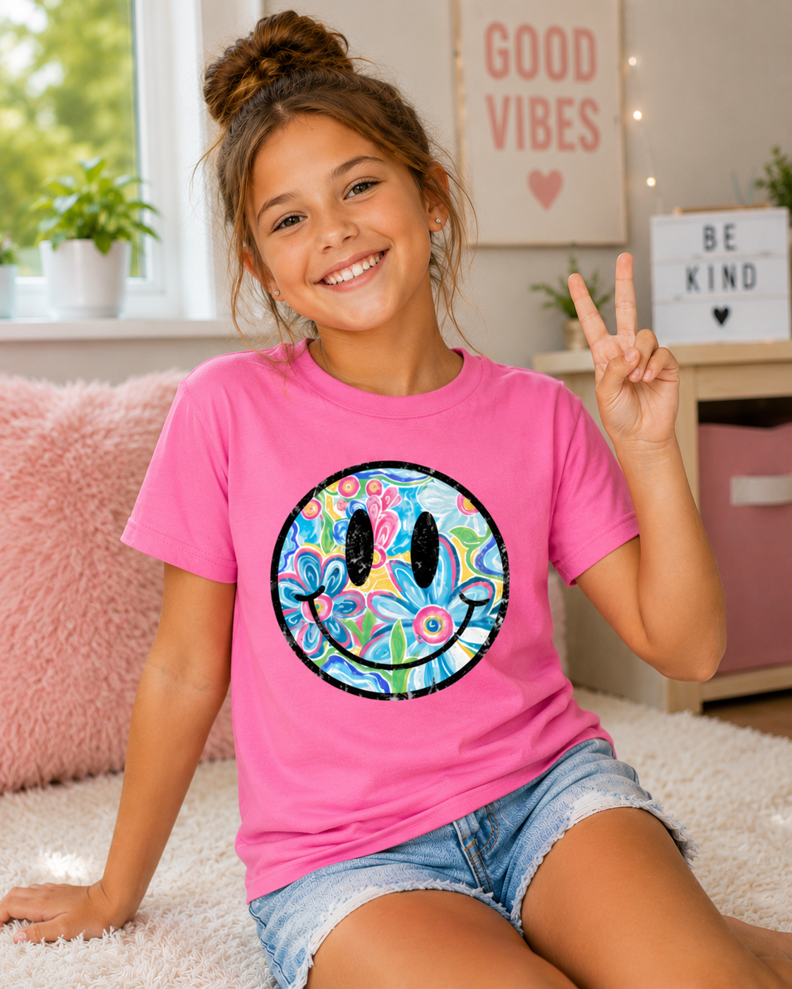 Groovy Smiley Youth Tee