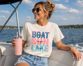 Boat Waves, Sun Rays, Lake Days