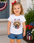 🇺🇸 Patriotic Doodle Toddler Graphic Tee 🐾