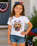 🇺🇸 Patriotic Doodle Youth Graphic Tee 🐾