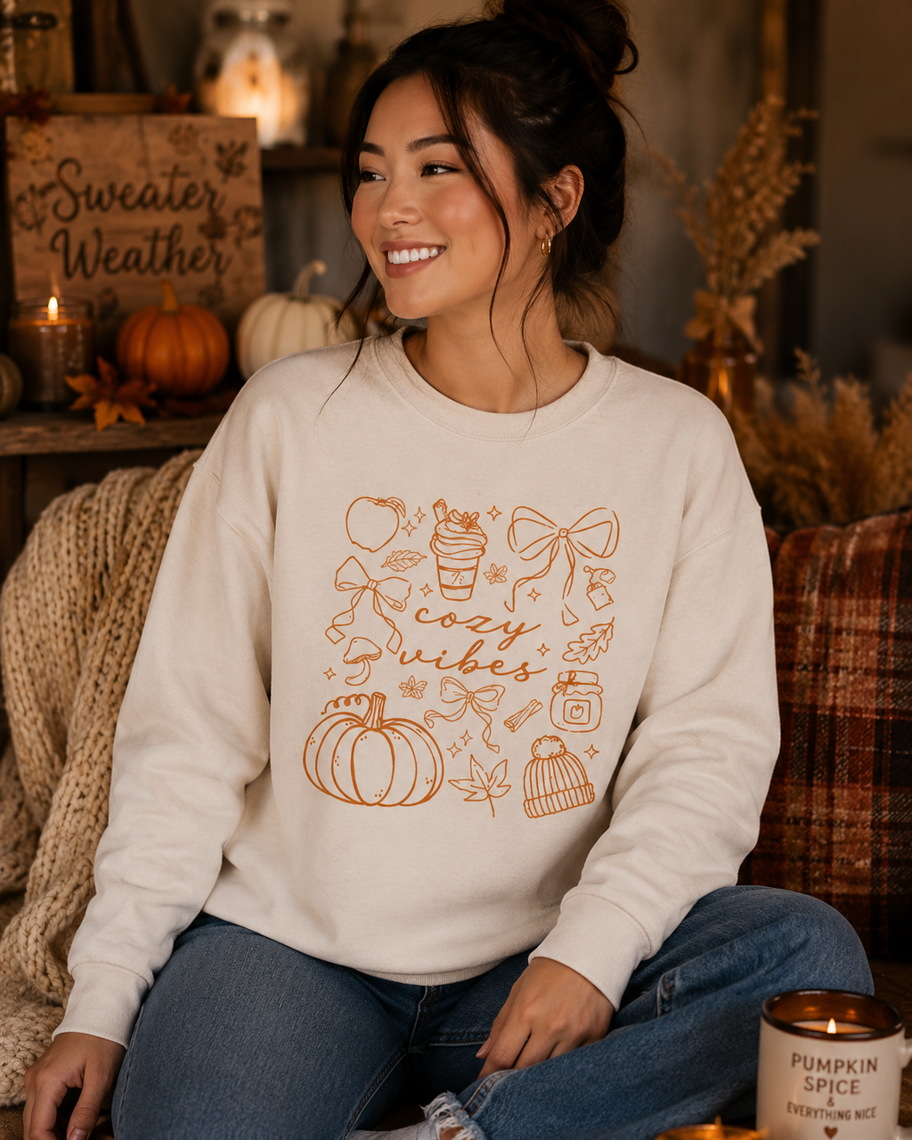 🍂 Cozy Vibes Sweatshirt