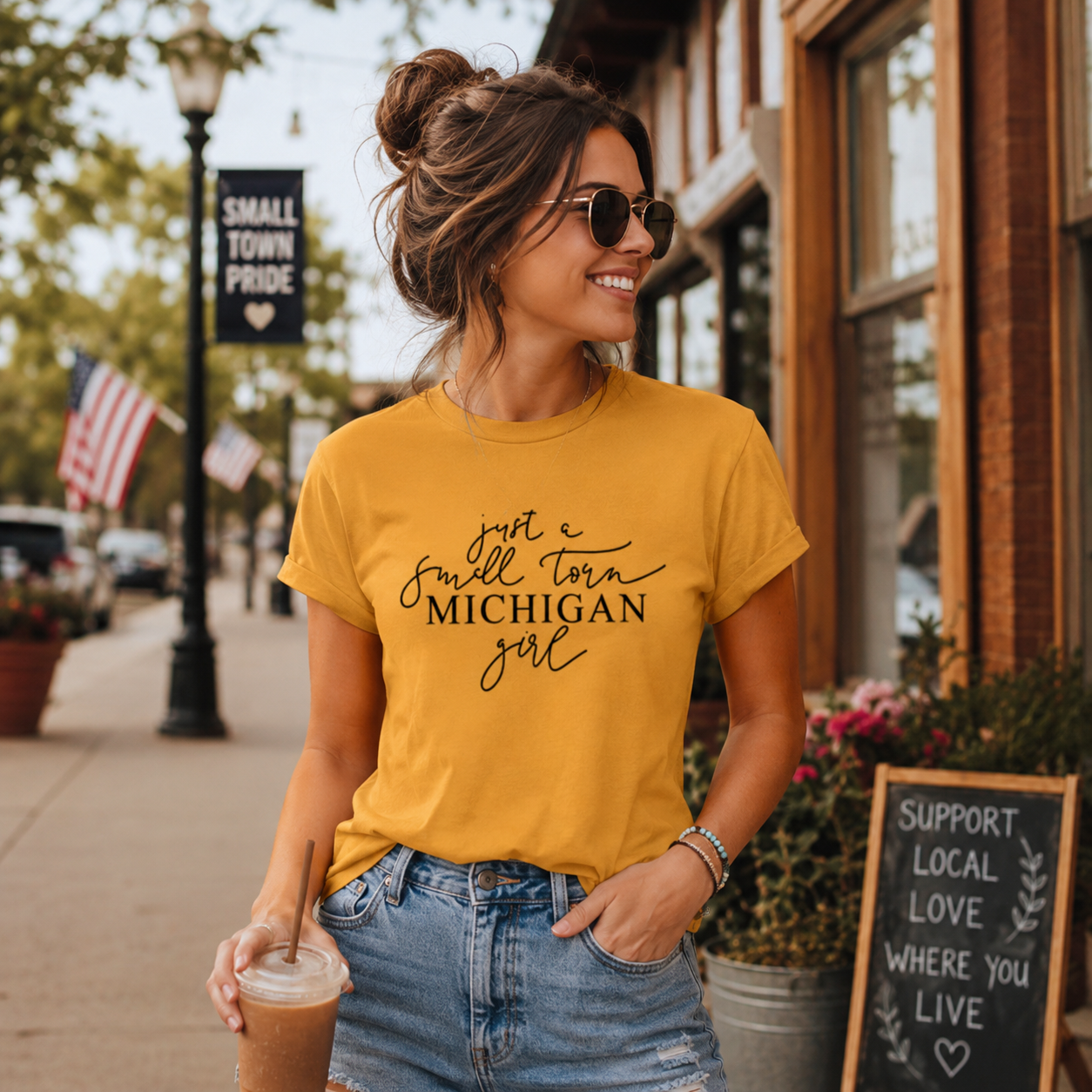Just a Small Town Michigan Girl T-Shirt