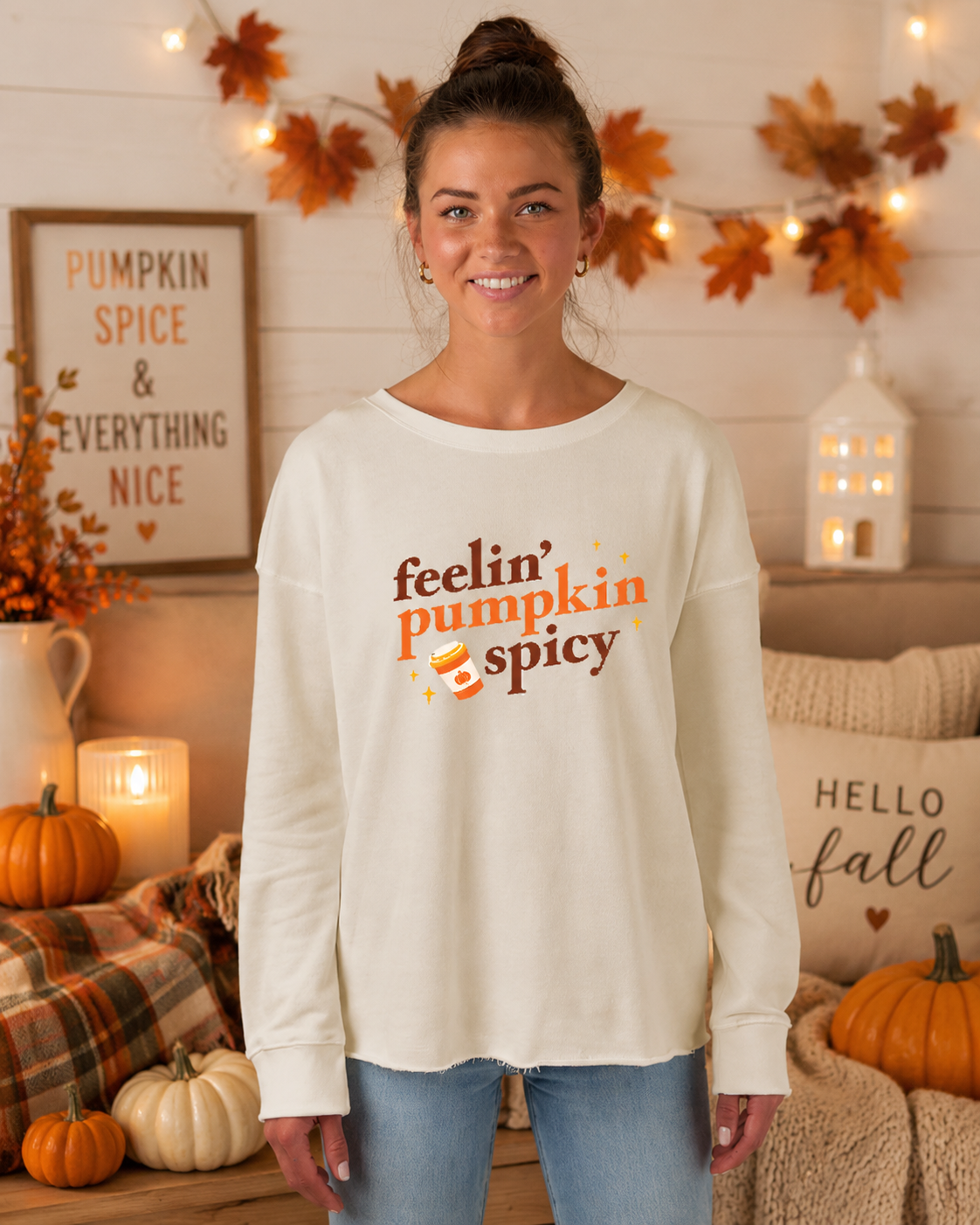 Feelin' Pumpkin Spicy Fall Pullover