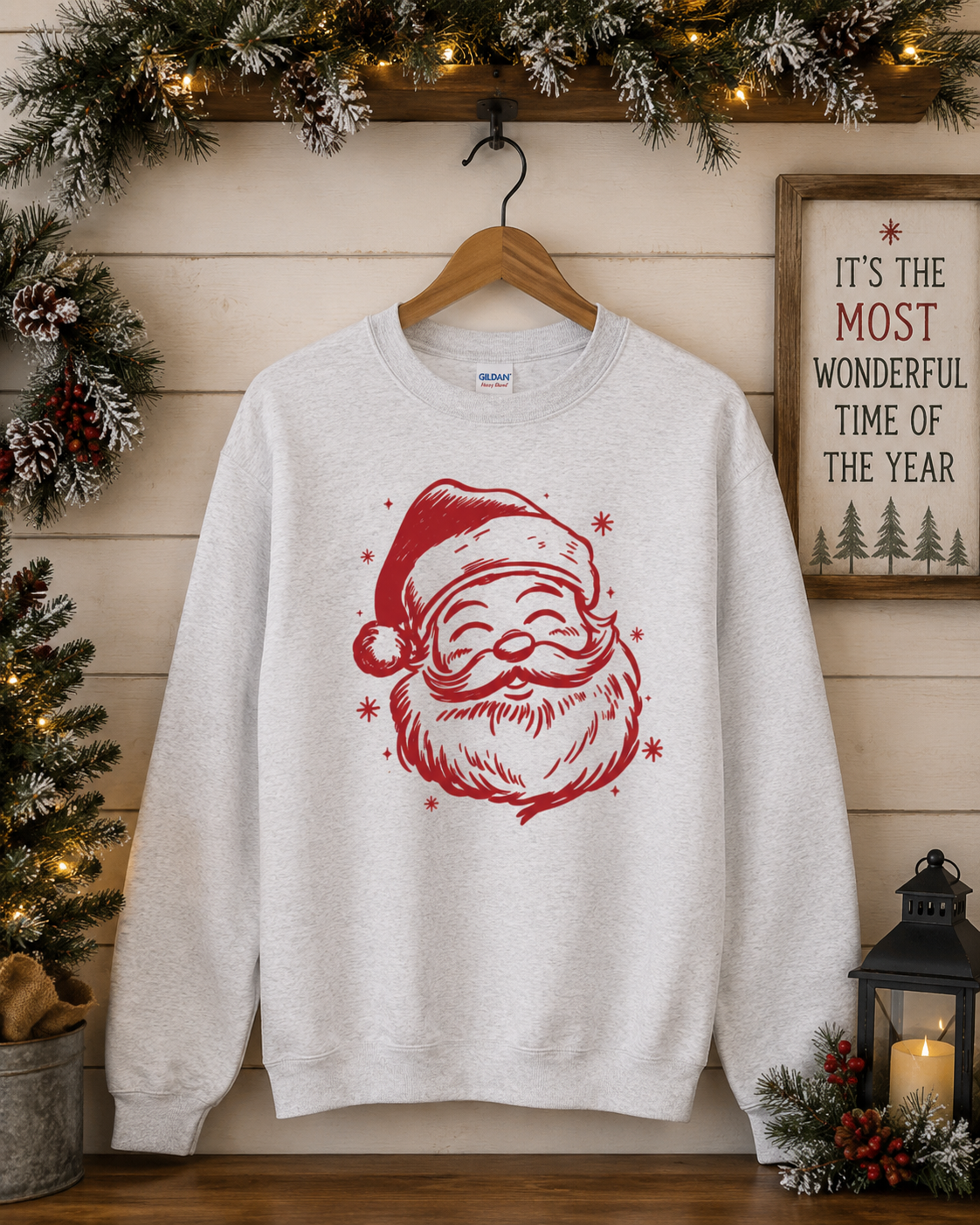 Vintage Santa Graphic Sweatshirt