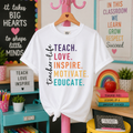 Teacher Life Inspirational Graphic Tee