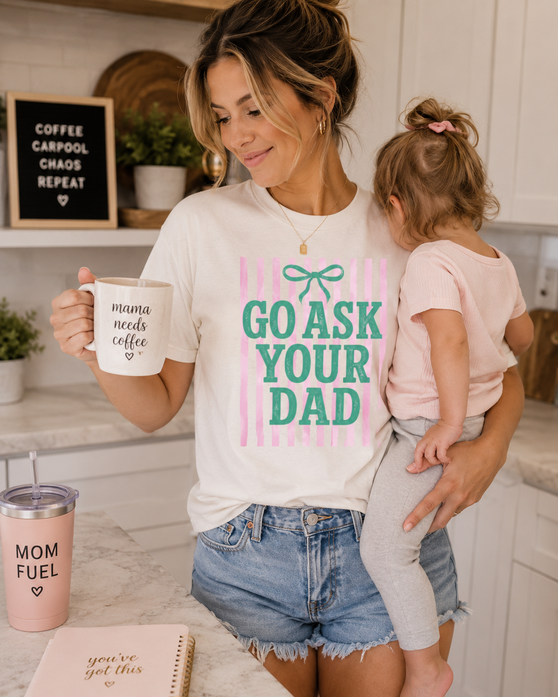 Go ask your dad!- Green and Pink