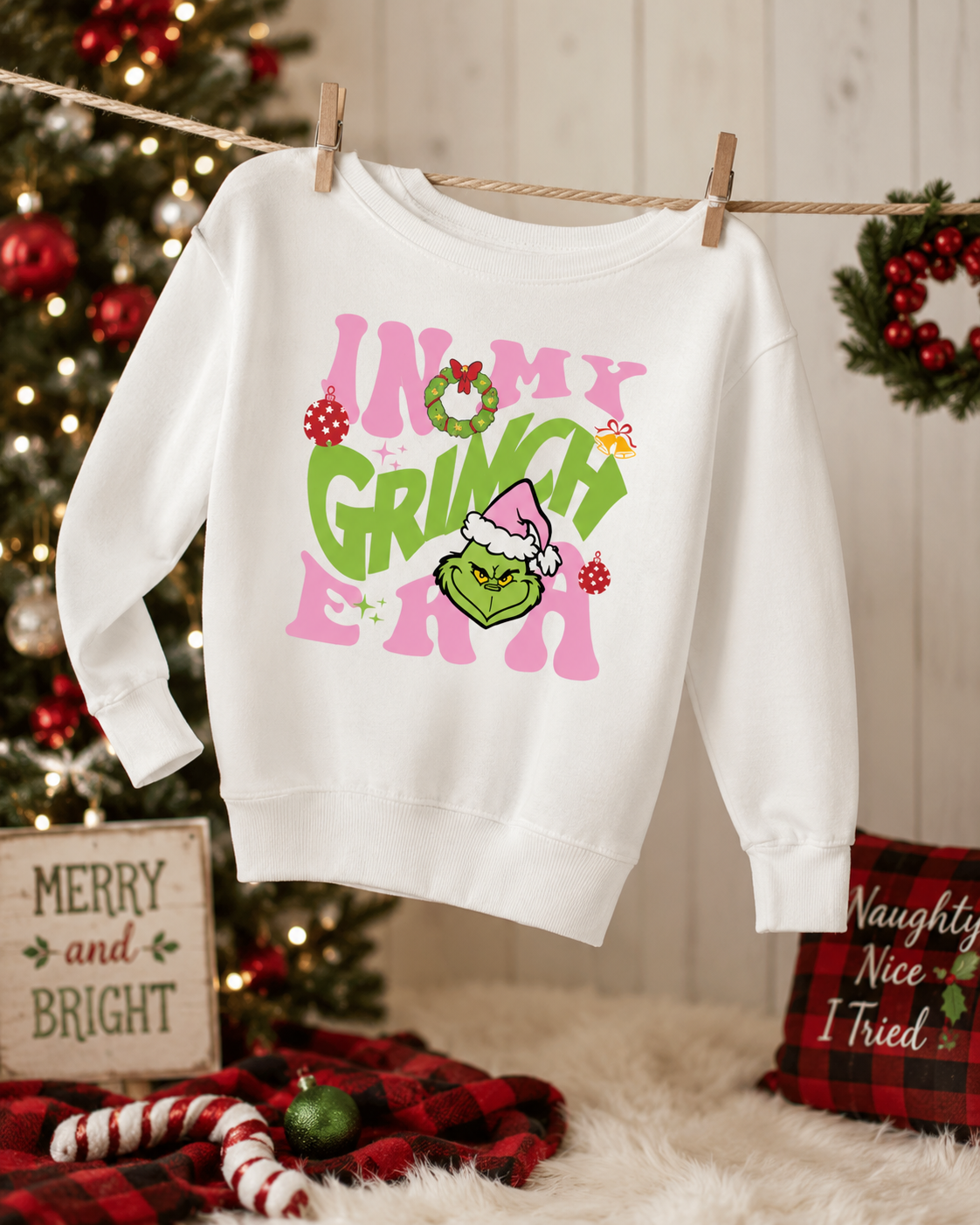 In My Grinch Era Sweatshirt-Toddler/Youth