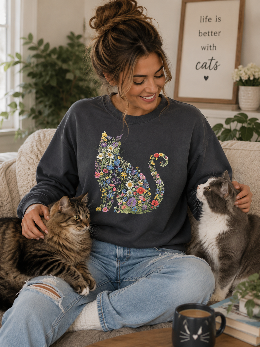 Floral Cat