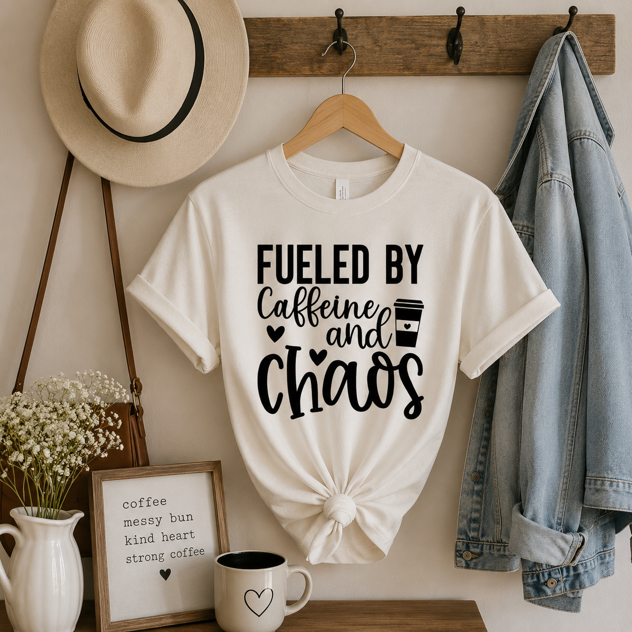 Fueled by Caffeine & Chaos Tee