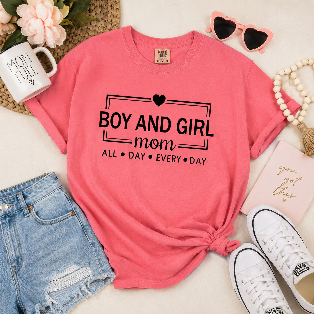 Mom of Both- Tee