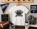 Im Just here for the Snacks- Football Toddler/ Youth