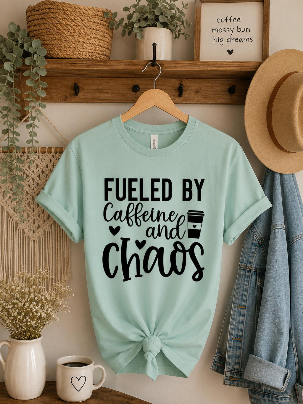 Fueled by Caffeine & Chaos Tee