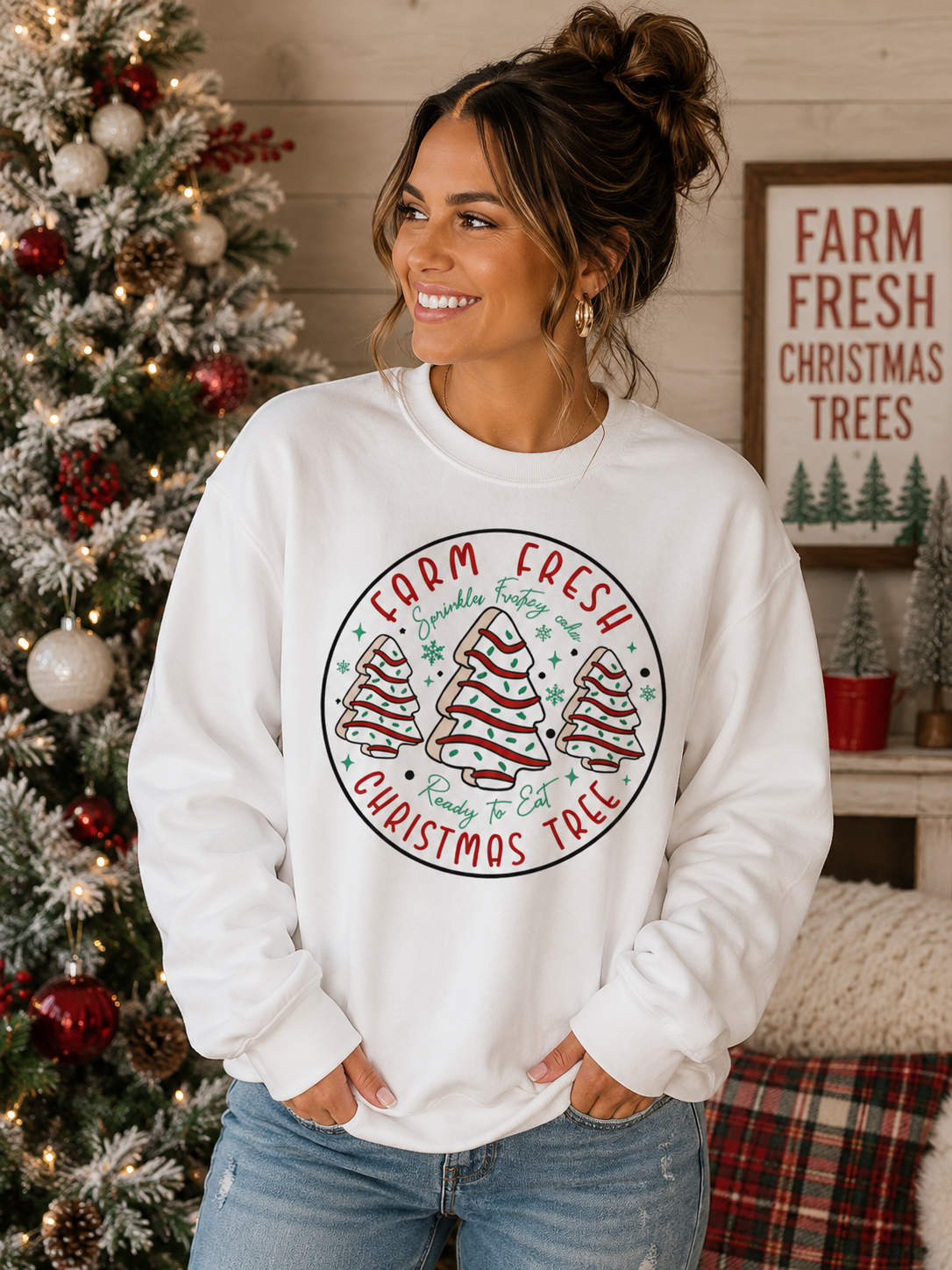 Farm Fresh Christmas Tree Sweatshirt