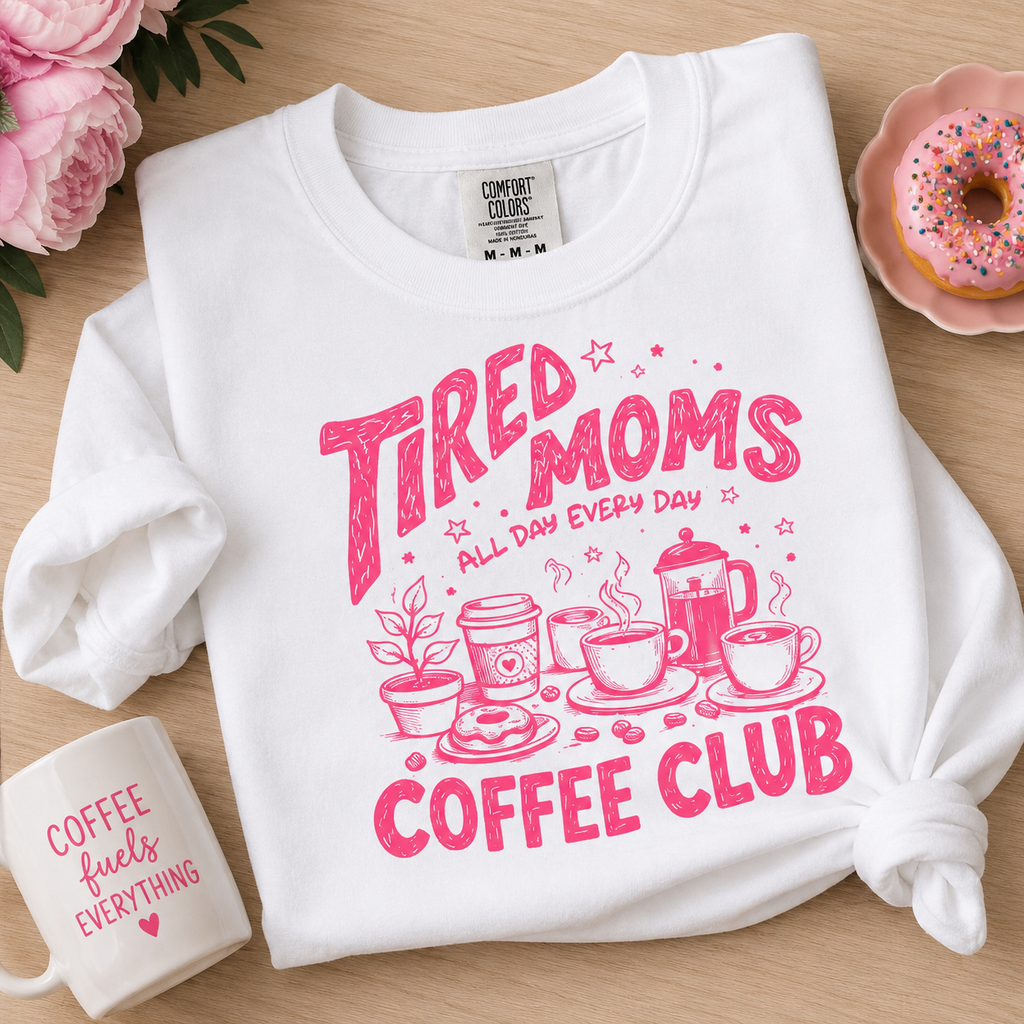Tired Moms Coffee Club Tee